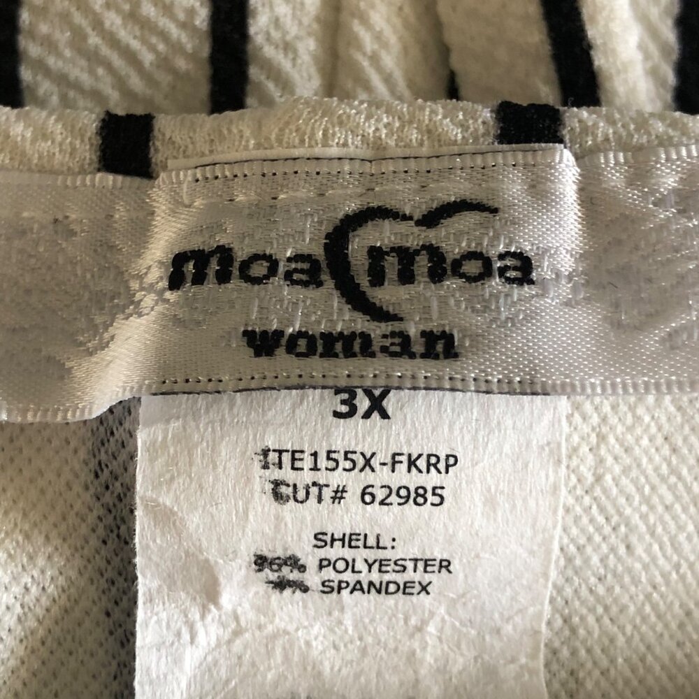 Moa Moa Women’s Summer Top Size 3X Flare Ruffle Sleeve Back Bow Detail - Picture 9 of 14
